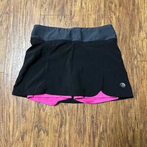MPG Women's Sport Skort Black & Pink Compression Shorts Size Small
